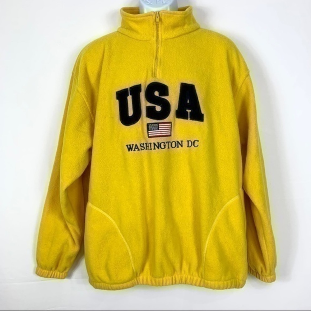 Joe’s Men’s Jacket Washington DC Yellow zip XL